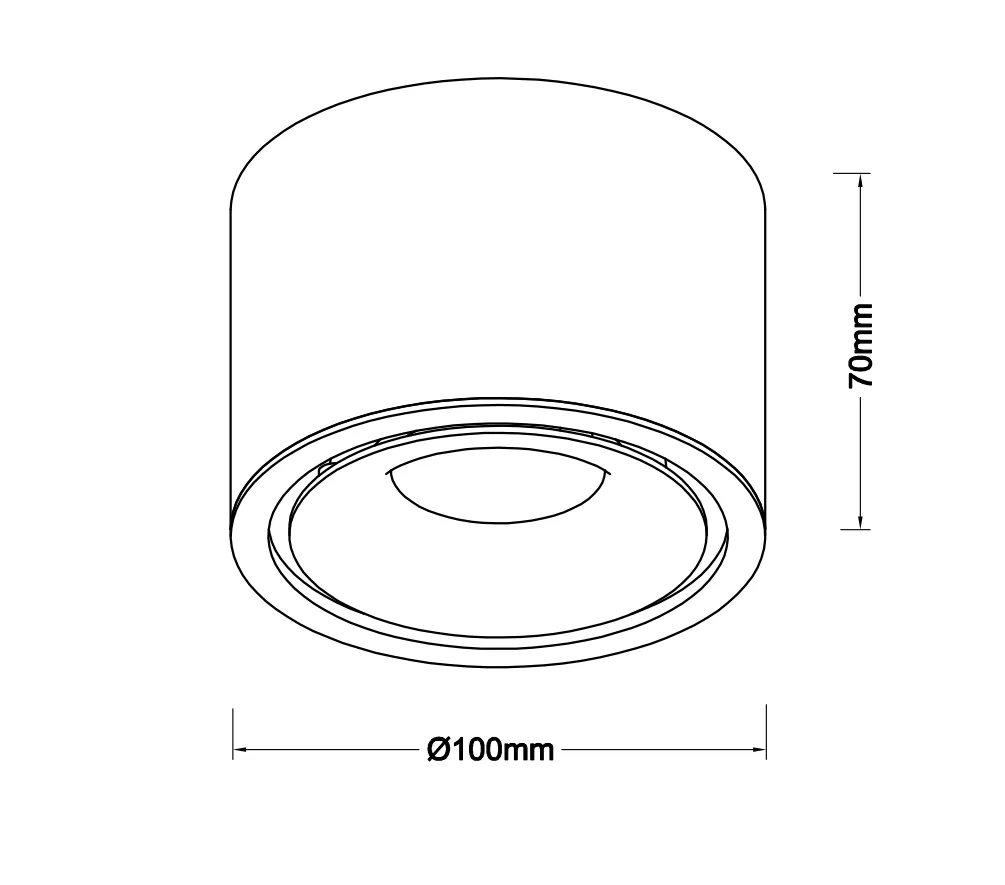 COSTA TOP 12W CCT SWITCH WH