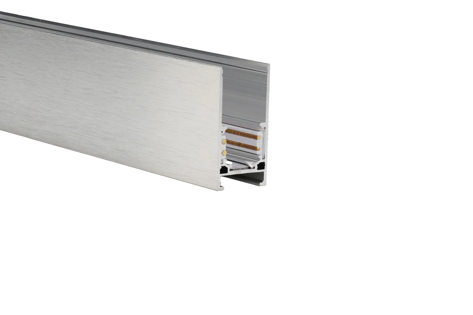 ALFA TRACK MAGNETIC52 2m + 2x END CAP ANODISED SILVER